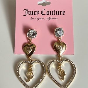 Juicy Couture Gold Heart Earrings